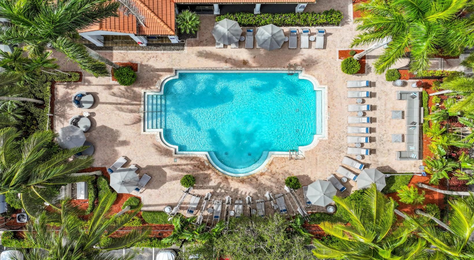 The essence of exceptional living a pool in a courtyard