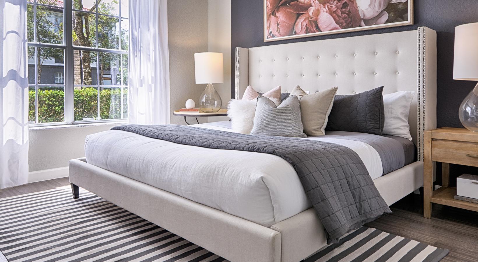 Beautiful living areas to match your lifestyle a bed with white pillows